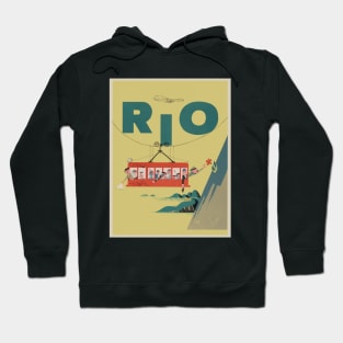 Rio Vintage Retro Poster art Hoodie